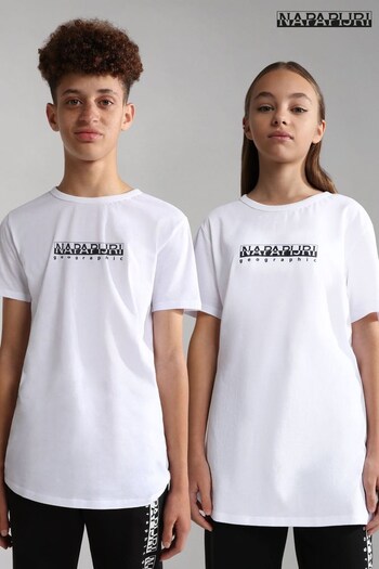 Napapijri Box Short Sleeve White T-Shirt (U86452) | £20