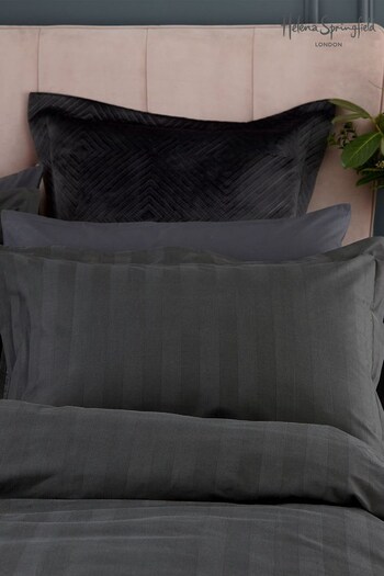 Helena Springfield Grey Opulence Pillowcase (U86518) | £16