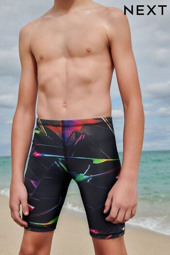 Black Prysm Longer Length Stretch Swim Shorts avant (3-16yrs) (U86613) | £8 - £14