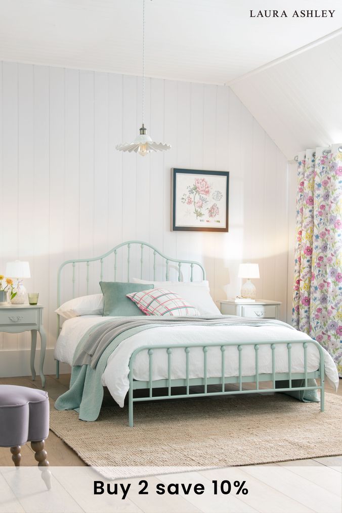 Laura ashley iron shop bed