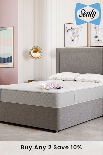 Sealy Silver Fox Advantage Claremont mattress and 4 Drawer Storage Divan Base Set (U87081) | £770 - £1,340