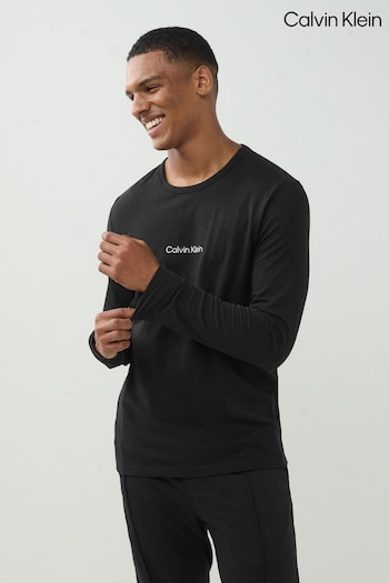 Calvin Klein Black Lounge Long Sleeve T-Shirt (U87156) | £45
