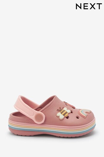 Pink Character Clogs With Ankle Strap (U87292) | £10 - £12