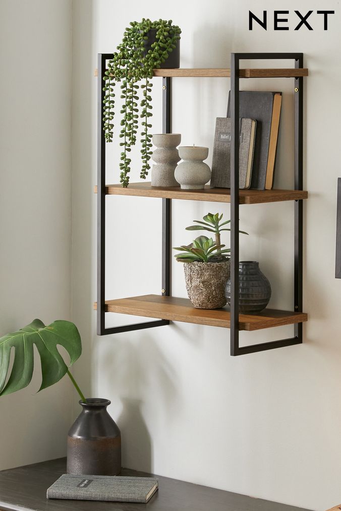 Black wall sale bookshelf