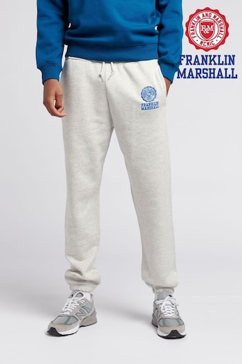 Franklin & Marshall Mens Grey Crest BB Joggers (U87320) | £50