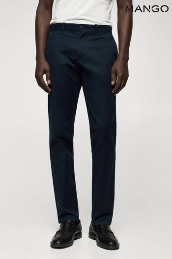 Mango Blue Slim Fit Serge Chino Trousers (U87520) | £50