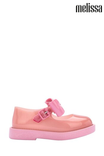 Melissa Pink Chunky Sole With 3D Bow On Strap picture Sandals (U87601) | £62