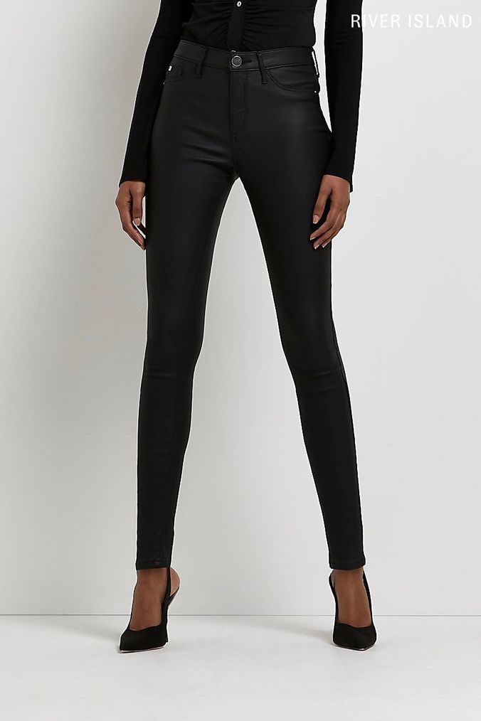 River Island Women s Coated Jeans Next Official Site