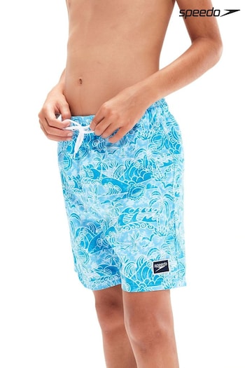 Speedo Blue Printed 15" Water Shorts avant (U87696) | £19