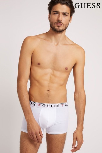 Guess PINK Brian White Boxer Trunks 3 Pack (U87803) | £38