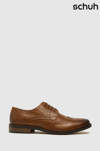 Schuh Natural Rowland Leather Brogues (U87820) | £50