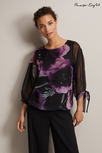 Phase Eight Natural Lucinda Floral Top (U87891) | £95