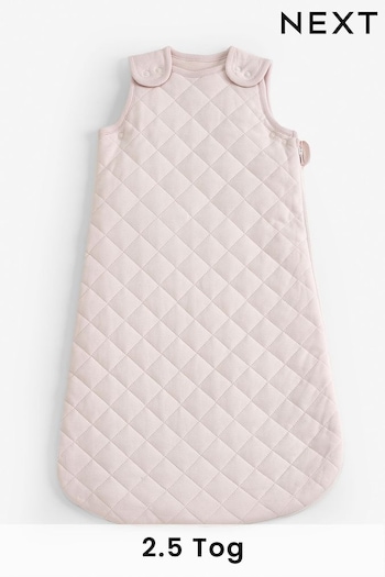 Pink Quilted Baby 100% Cotton 2.5 Tog Sleep Bag (U88280) | £28 - £32