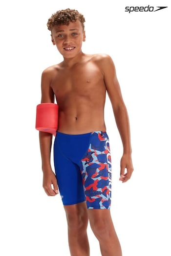 Speedo Placement V-Cut Jammer Blue Swim Shorts (U88377) | £25