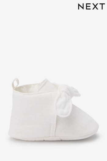 White Bootie venetian Shoes sandals (0-18mths) (U88473) | £6.50