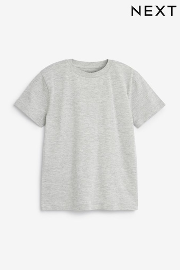 Grey Marl Cotton Short Sleeve T-Shirt (3-16yrs) (U88490) | £3.50 - £6.50