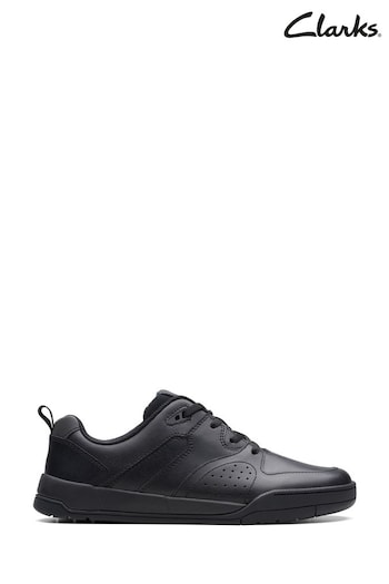 Clarks Black Multi Fit Leather Kick Step Shoes (U88798) | £54 - £56