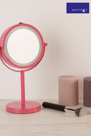 Searchlight Pink Margot Illuminated Mirror (U89217) | £20