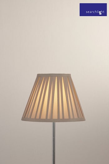 Searchlight Grey Belle Pleated Lamp Shade (U89227) | £20