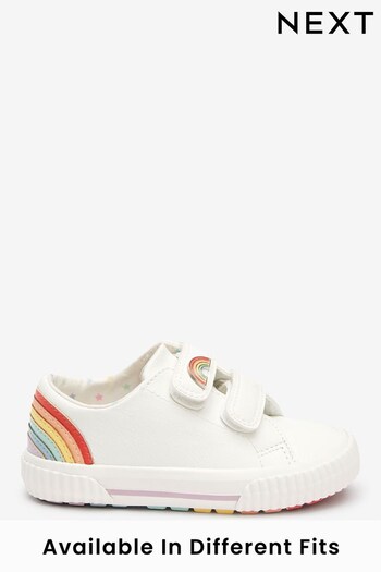 White Rainbow Wide Fit (G) Trainers (U89246) | £18 - £20