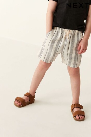 Stripe Linen Blend Shorts (3mths-7yrs) (U89413) | £7 - £9