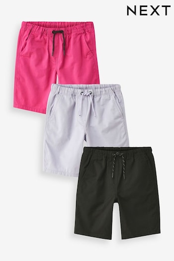 Pink/Lilac Purple Pull-On Shorts 3 Pack (3-16yrs) (U89522) | £21 - £36