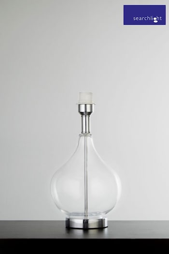 Searchlight Chrome Gene Glass Lamp Base (U89539) | £45