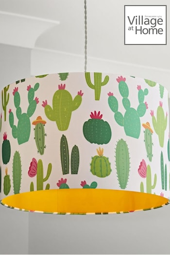 Village At Home Green Cheeky Cactus 40cm Easy Fit Pendant Shade (U89842) | £60