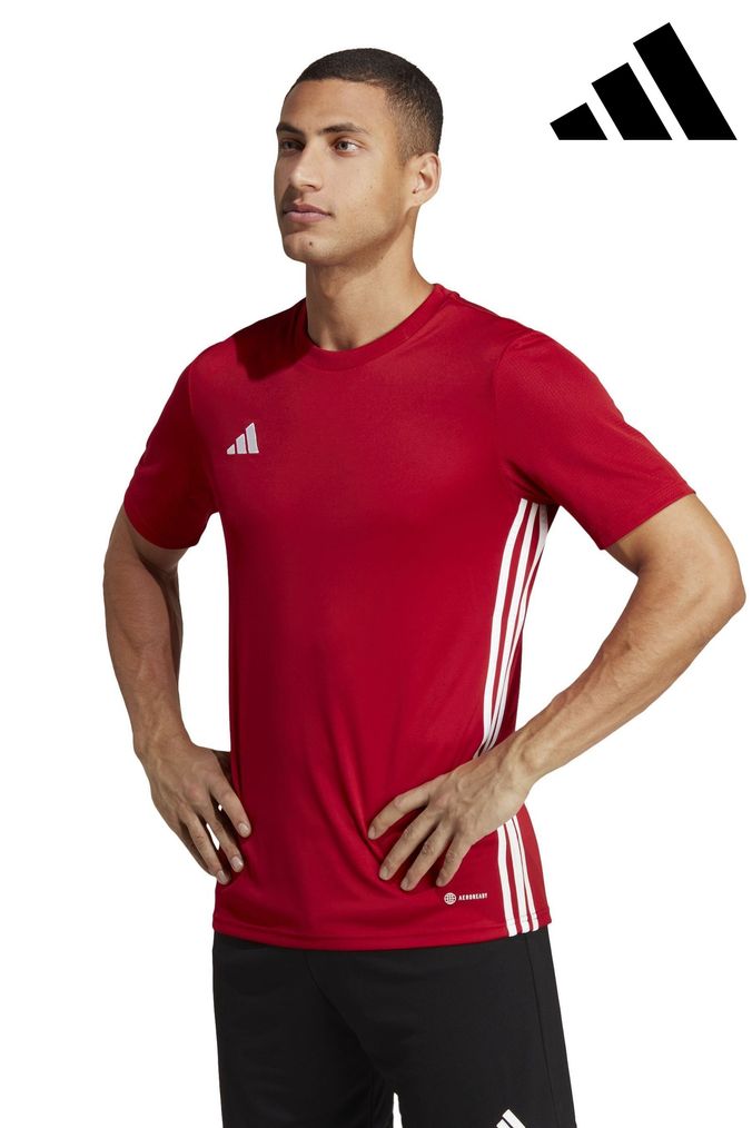 Red adidas shirt outlet