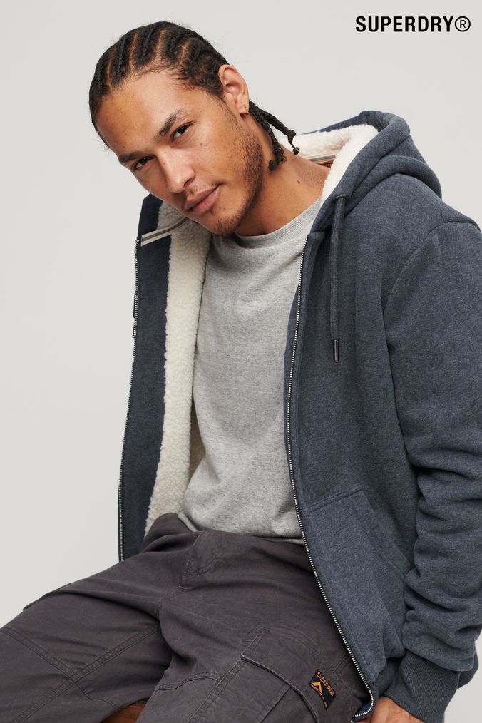 Superdry fur lined hoodie on sale