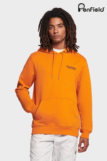 Penfield Orange Hudson Script Hooded Sweatshirt (U90164) | £75