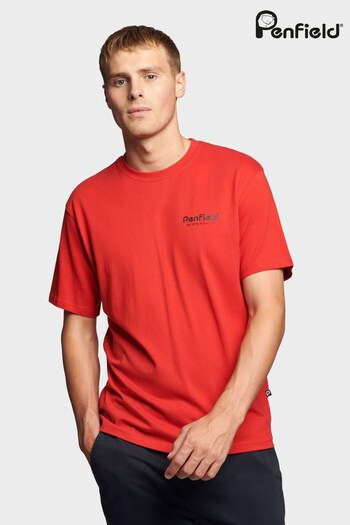 Penfield Red Hudson Script T-Shirt (U90173) | £25