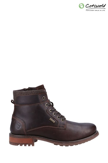 Cotswolds Brown Birdwood Lace-Up Work Boots (U90207) | £87