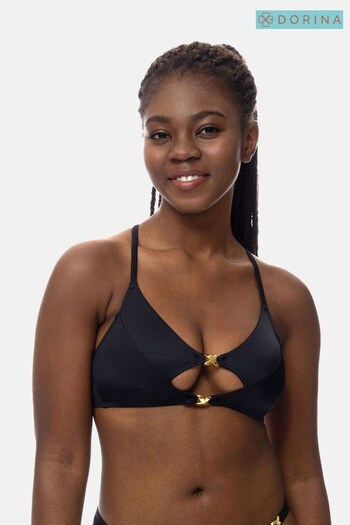 Zaria Black Eco Non Padded Bikini Top (U90523) | £24