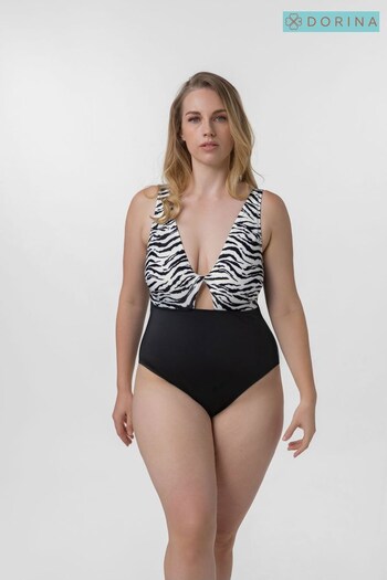 Dorina Burdine Black Eco Non Padded Tummy Control Swimsuit (U90557) | £30