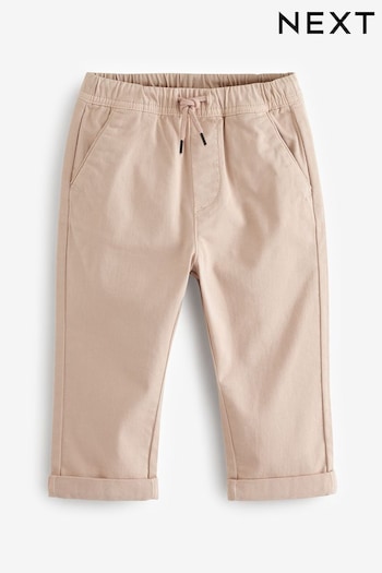 Pink Loose Fit Pull-On Chino Trousers (3mths-7yrs) (U91927) | £11 - £13