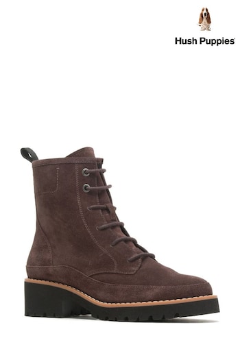 Hush Puppies Amelia Lace Brown Boots normal (U92465) | £140