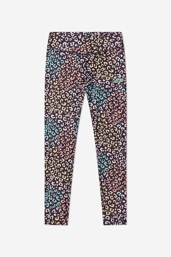 Girls Leopard Print Leggings in Pink (U93590) | £17.50