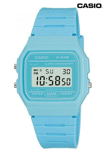 Casio 'Classic' Blue and LCD Plastic/Resin Quartz Chronograph Watch (U93660) | £25