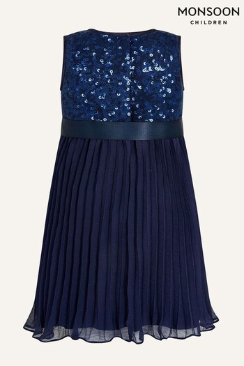 Monsoon Blue Baby Keita Dress (U94323) | £35 - £38