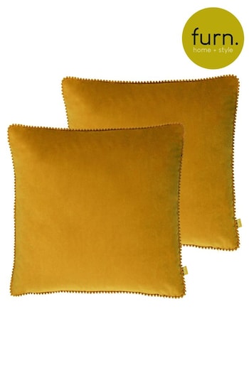 furn. 2 Pack Yellow Cosmo Filled Cushions (U94575) | £25