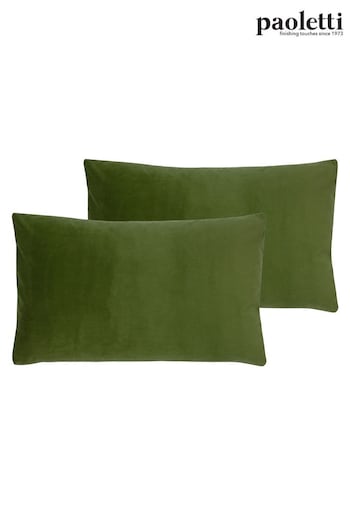 Riva Paoletti 2 Pack Green Sunningdale Filled Cushions (U94588) | £21
