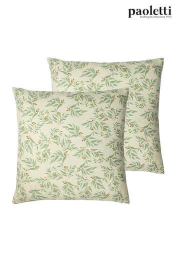 Riva Paoletti 2 Pack Green Hawley Filled Cushions (U94598) | £24