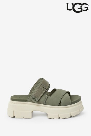 UGG Chunky Green Ashton Slide Sandals (U94634) | £100