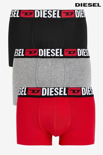 Diesel Mens Red/Black Boxers 3 Pack (U95156) | £45