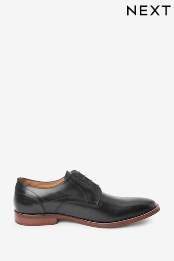 Black Square Derby Shoes (U95468) | £60