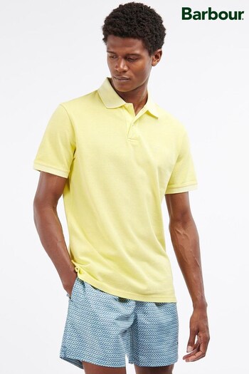 Barbour® Lemon Yellow Washed Sports Polo Shirt (U95744) | £50