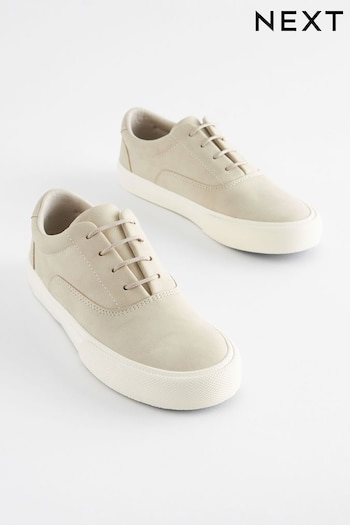 Beige Oxford Lace-Up Shoes Red (U95849) | £17 - £24