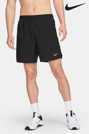 Nike camp Black 7 Inch Challenger Dri-FIT 7 inch Brief-Lined Running Shorts (U95897) | £35