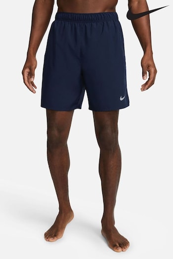 Nike Navy 7 Inch Challenger Dri-FIT 7 inch Brief-Lined Running balmain Shorts (U95898) | £35